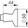 AMF Türknopflochteil F1/naturf.ger.rd. 50mm