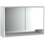 EMCO Loft LED-Lichtspiegelschrank 120cm, 2 Türen und Unterfach, Aufputzmodell (979805218)