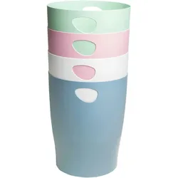 Exacompta 453303D 8x Papierkorb Ecobin AutentiK - Farben sortiert