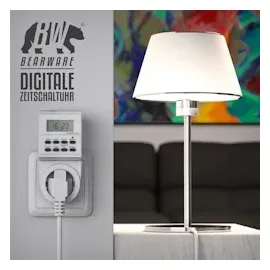 Bearware Zeitschaltuhr mit 1,5 LCD-Display 8 konfigurierbare Schaltprogramme