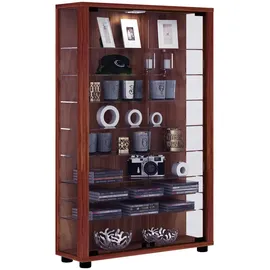 VCM Vitrine Lumo Mini 59 x 90 x 18 cm Braun