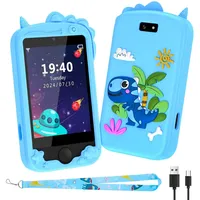 Topchances Kinder Handy, Pretend Smartphone für Mädchen Jungen, 2,8 Zoll Touchscreen Telefon Uhr Kinder mit Kamera, Musik und Spiel, für 3-12 Ja... - Schwarz