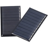 2 Stück 5 V 50 MA Mini-Solarzellen, Wetterfeste Polykristalline Solarzellen 60 X 30 Mm / 2,36 X 1,18 Zoll Langlebige Polykristalline Mehrzweck-Solarzellen für DIY-Solarzellenprojekte, Spielzeug