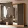 masseno Schwebetürenschrank LAMELLO 120 x 216 x 61 cm Braun