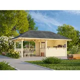 Palmako Pavillon Bianca 16,6 m2 Set 3 naturbelassen