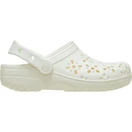Crocs Classic Floral Cut Out Clog Beige 39