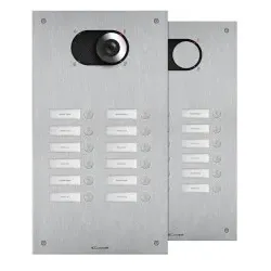 Comelit IX0212 Frontplatte Switch, 12 Teilnehmer, 2-reihig, V4A