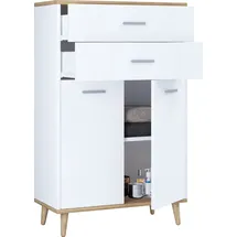VCM Holz Highboard Kommode Schublade Lindas