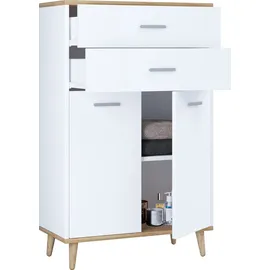VCM Holz Highboard Kommode Schublade Lindas