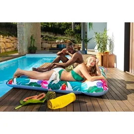 BESTWAY Luftmatratze Blissful Drifter mit Textilbezug 200 x 129 cm