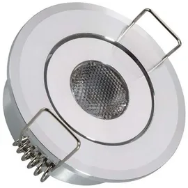 LEDKIA LED Downlight Einbaustrahler Rund COB CRI90 Ausschnitt Ø 45 mm Silber 4000K Neutralweiß