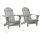 vidaXL Adirondack 164 x 58 x 90 cm Grau