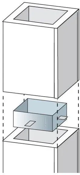Bertrams Camino-fix Edelstahlverbinder 02EV27 Maße 270/270 mm