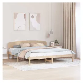 vidaXL Bettrahmen mit Kopfteil 180 x 200 cm Beige