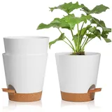 luxuskollektion Blumentopf 16,5 x 16,5 x 16,5 cm Weiß