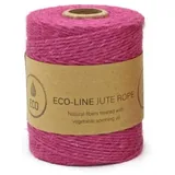 Jutekordel - 3mm Ø (Fuchsia)