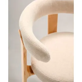 Kave Home 2er-Set Kave Home Stuhl Granite Stoff Beige