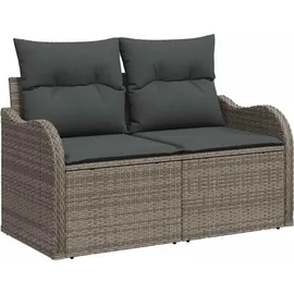 vidaXL Garten-Lounge-Set 9-tlg. grau