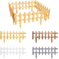 BooGardi Steckzaun Holz Hellbraun 30 x 93,5 cm 4 Stück Beeteinfassung imprägniert für eine moderne Optik · Hellbraun