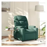 vidaXL Relaxsessel Dunkelgrün Stoff 89 x 100 x 89 cm Grün mit Liegeposition