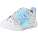 Skechers Mädchen Twinkle Toes Sneaker, Silberne Synthetik Blautöne, 24 EU