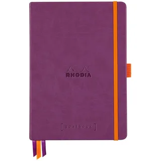 Rhodia Goalbook A5 120 Blatt, elfenbein 90g, Dot/punktkariert Violett 118780C