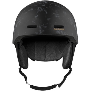 Salomon Kinder Orka Skihelm (Größe 53-56CM, schwarz)