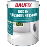 Baufix Acryl-Flüssigkunststoff matt, 5 Liter für ca. 30m2, Beton- und Bodenfarbe, Schutzanstrich für Beton, Estrich und Zementfaserplatten weiß