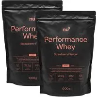 nu3 Performance Whey Fraise Poudre 2x1000 g