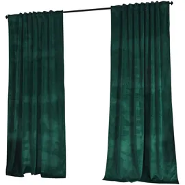 Gardinenbox Milano verdeckte Schlaufen 135 x 280 cm grün 2 St.