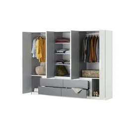 Höffner Kleiderschrank Lamport , weiß , Maße (cm): B: 269,7 H: 210,5 T: 60.0