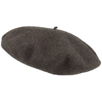 McBurn Baskenmütze Große Baskenmütze aus 100% Wolle angenehm weich grau