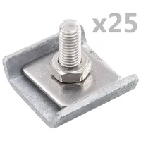 vidaXL Doppelstabmattenzaun 25 Sets 0 x 0 cm Silber