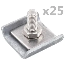 vidaXL Doppelstabmattenzaun 25 Sets 0 x 0 cm Silber