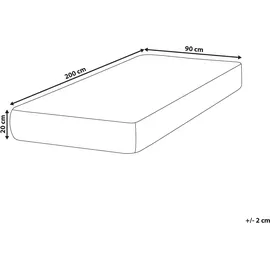 Beliani Cushy 90 x 200 cm H3/H4
