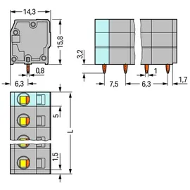 WAGO GmbH &amp; Co. KG Leiterplattenklemme 739-207