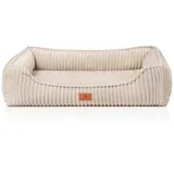 Knuffelwuff Hundebett Sedona Orthopädisch Breitcord XL Beige
