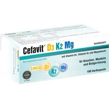 Cefak Cefavit D3 K2 Mg 2.000 I.E. Hartkapseln 100 St.
