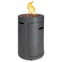 Blumfeldt Crete Gas-Feuerstelle, 13 kW Flüssiggas, Edelstahl, 360° FireView,
