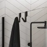 Cosmic Architect S+ Duschhaken WJC235A0023036 2er Set, schwarz matt