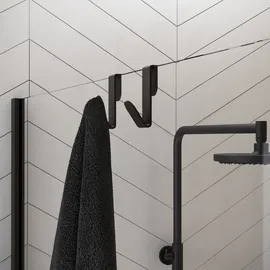 Cosmic Architect S+ Duschhaken WJC235A0023036 2er Set, schwarz matt