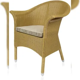 Sedex Sessel Charlotte Loomgeflecht 70 x 80 x 80 cm Beige mit Kissen