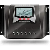 SolaMr 80A Solarladeregler 12V/24V/36V/48V Automatische Spannungserkennung Intelligenter Regler mit LCD Display für Solar Home System - WP8048D