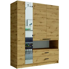 Home Affaire Wäscheschrank LAREDO 158,3 x 200,5 x 55 cm Braun/Beige