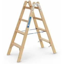 ZARGES Crestastep B - Holz-Stufenleiter 2 x 4 Stufen
