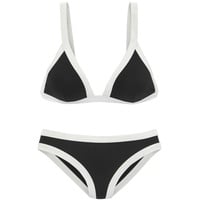 VENICE BEACH Triangel-Bikini Damen schwarz-weiß Gr.40 Cup C/D