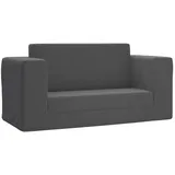 vidaXL Schlafsofa 2-Sitzer grau 2-in-1