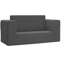vidaXL Schlafsofa 2-Sitzer grau 2-in-1