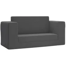 vidaXL Schlafsofa 2-Sitzer grau 2-in-1
