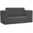 vidaXL Schlafsofa 2-Sitzer grau 2-in-1